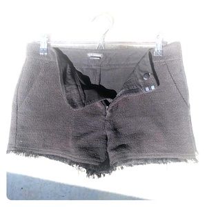 Black Knit Fringe Bottom Club Monaco Shorts